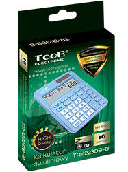 Kalkulator dwuliniowy TOOR TR-1223DB-B
