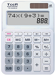 2-line desk calculator TOOR TR-1223DB-W