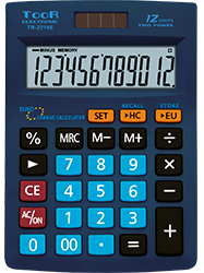 Kalkulator walutowy TOOR TR-2216E