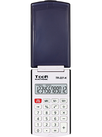  Kalkulator kieszonkowy TOOR z klapką TR-227