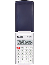 Kalkulator kieszonkowy TOOR z klapką TR-227