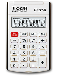Kalkulator kieszonkowy TOOR z klapką TR-227