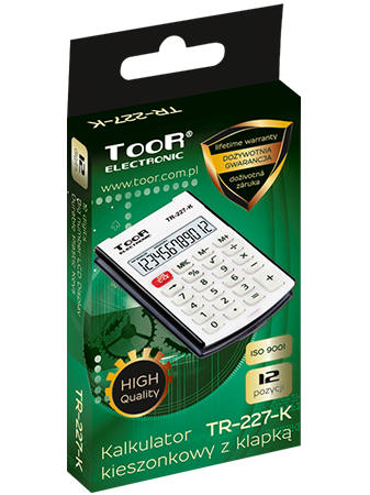 Flap-case calculator TOOR TR-227