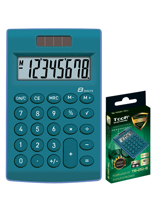 Pocket calculator TOOR TR-252B