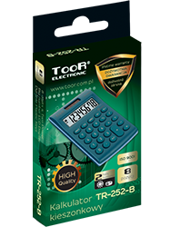 Pocket calculator TOOR TR-252B