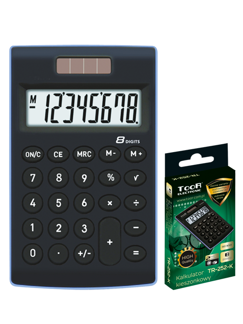 Kalkulator kieszonkowy TOOR TR-252K