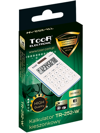 Kalkulator kieszonkowy TOOR TR-252W