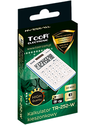 Pocket calculator TOOR TR-252W