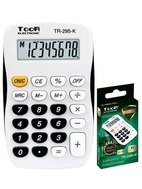 Pocket calculator TOOR TR-295K