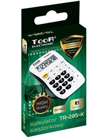 Kalkulator kieszonkowy TOOR TR-295K