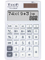 Kalkulator dwuliniowy TOOR TR-310DB-W